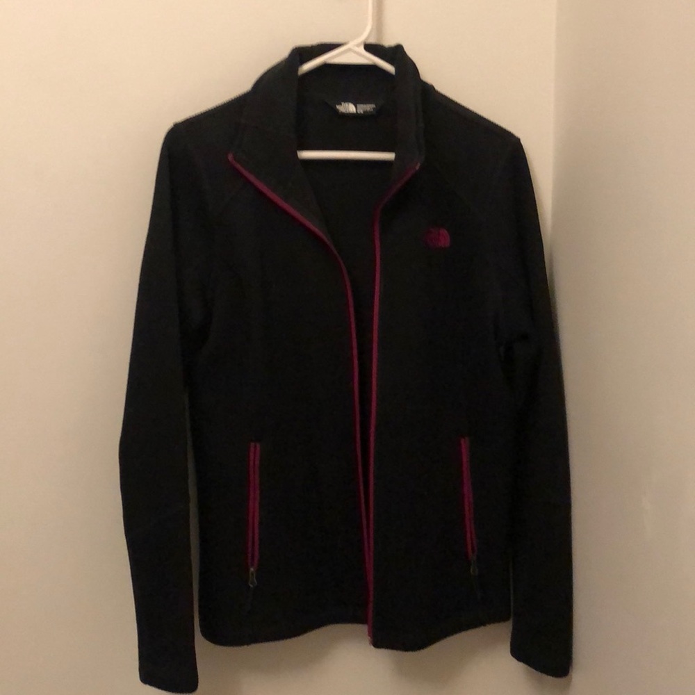 North face zip up track jacket